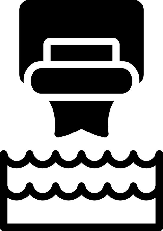 kreatives Icon-Design für Wasserbasketball vektor