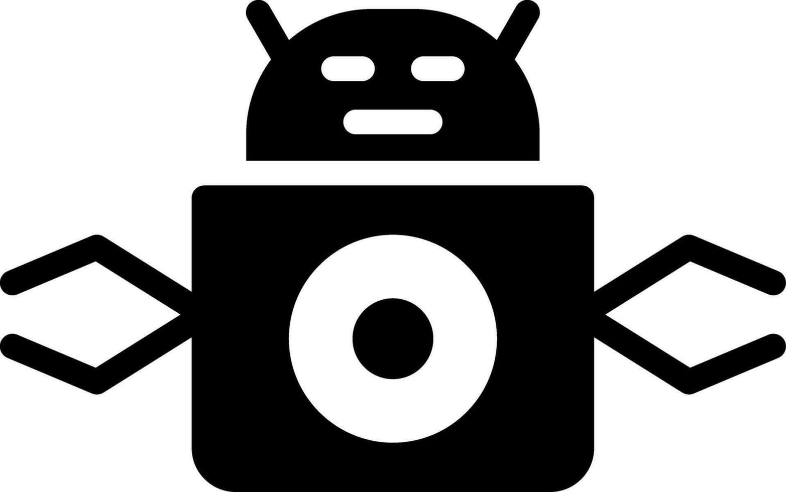 Roboter kreatives Icon-Design vektor