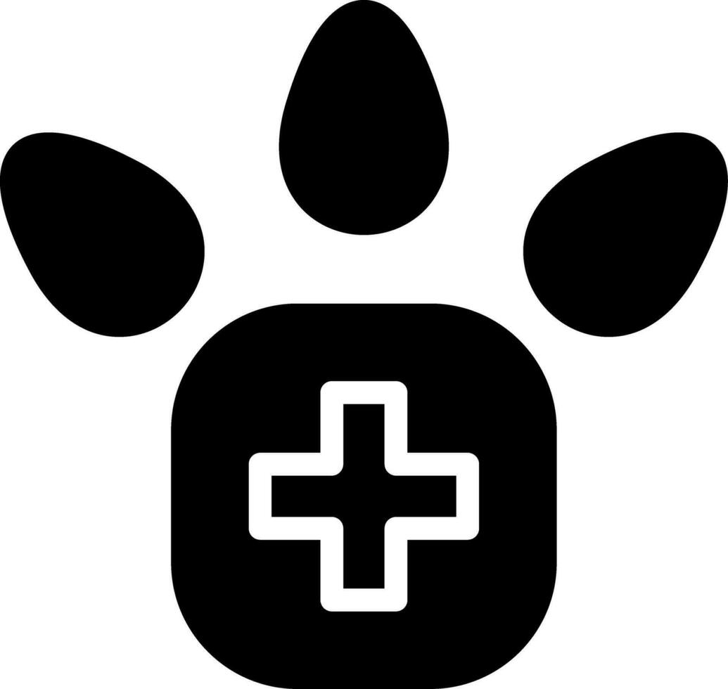 Veterinärfuß kreatives Icon-Design vektor