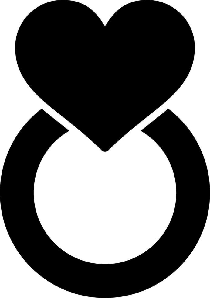 Verlobungsring kreatives Icon-Design vektor