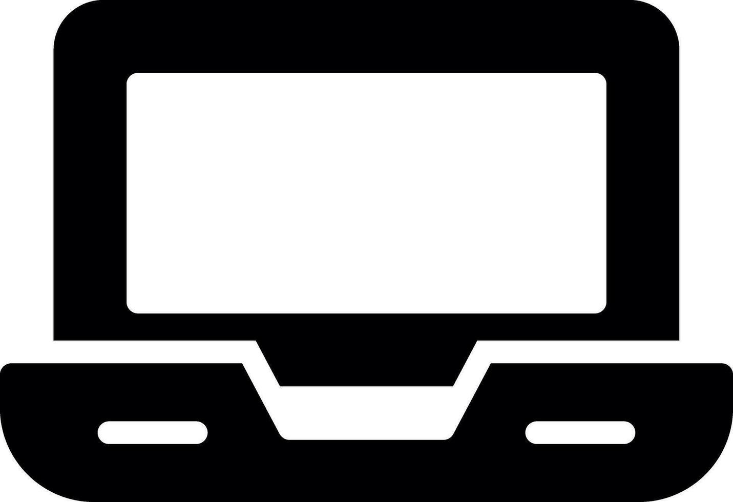 Laptop kreatives Icon-Design vektor