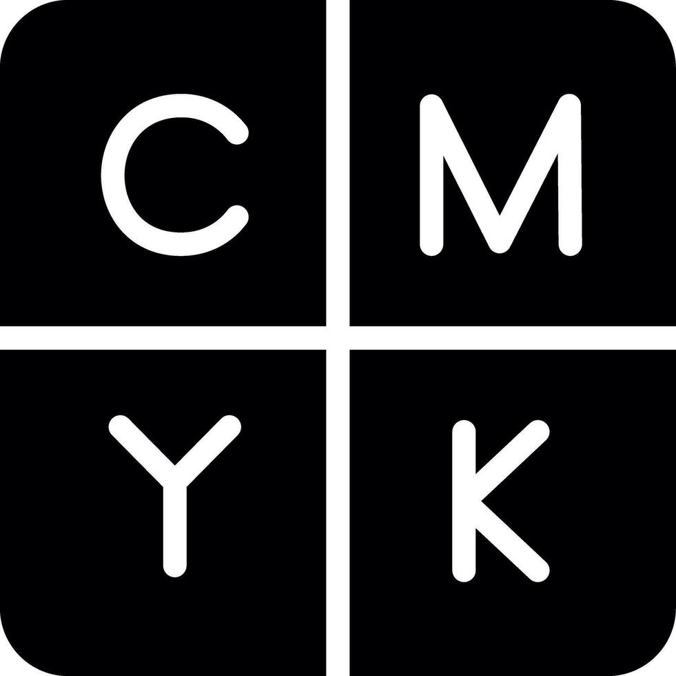 kreatives CMYK-Icon-Design vektor