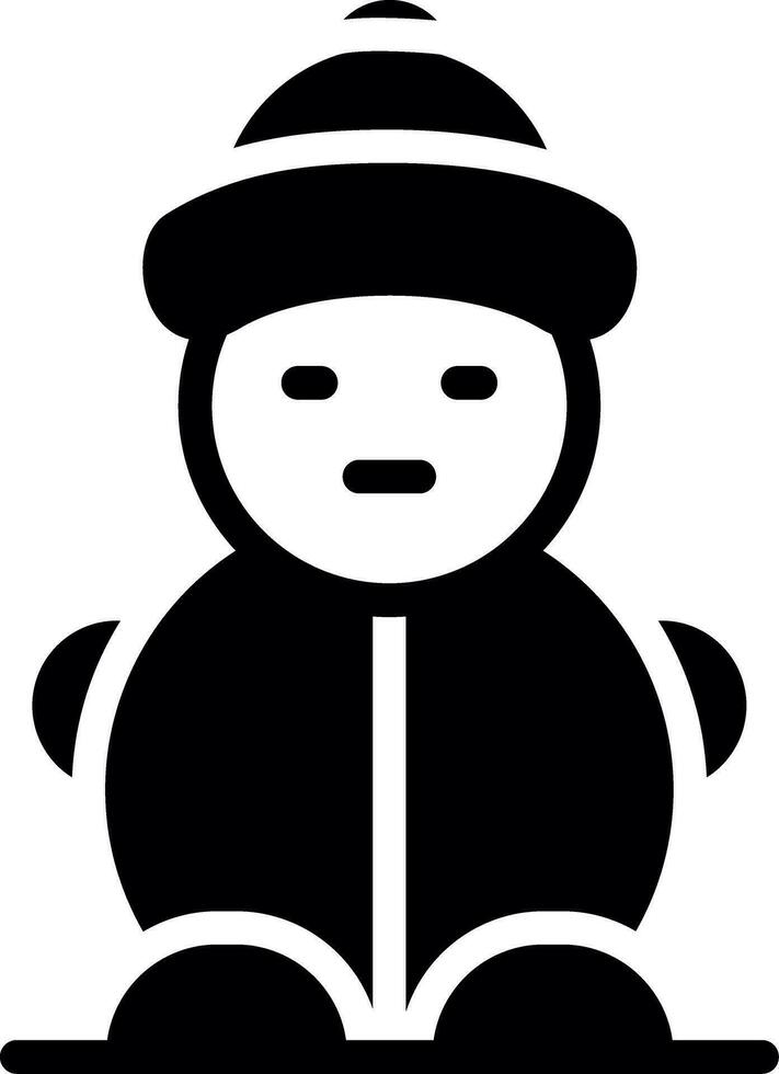 Schneemann kreatives Icon-Design vektor