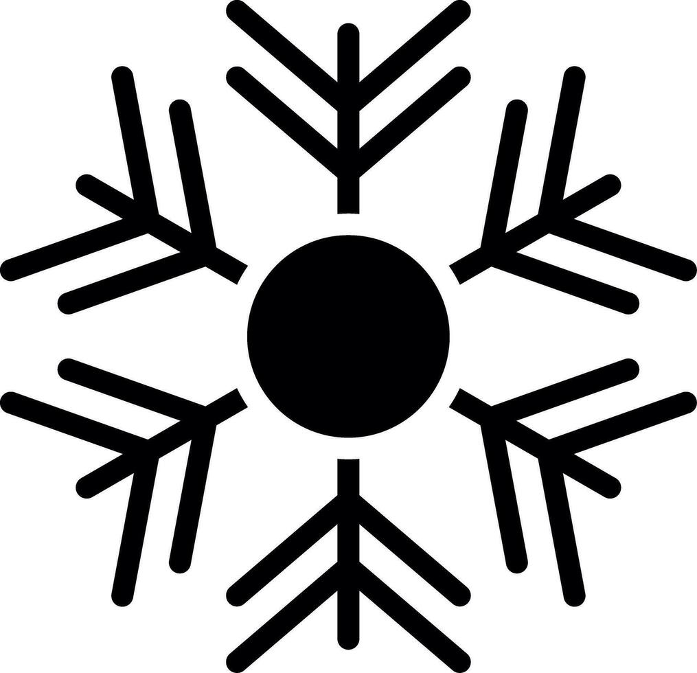 Schneeflocke kreatives Icon-Design vektor