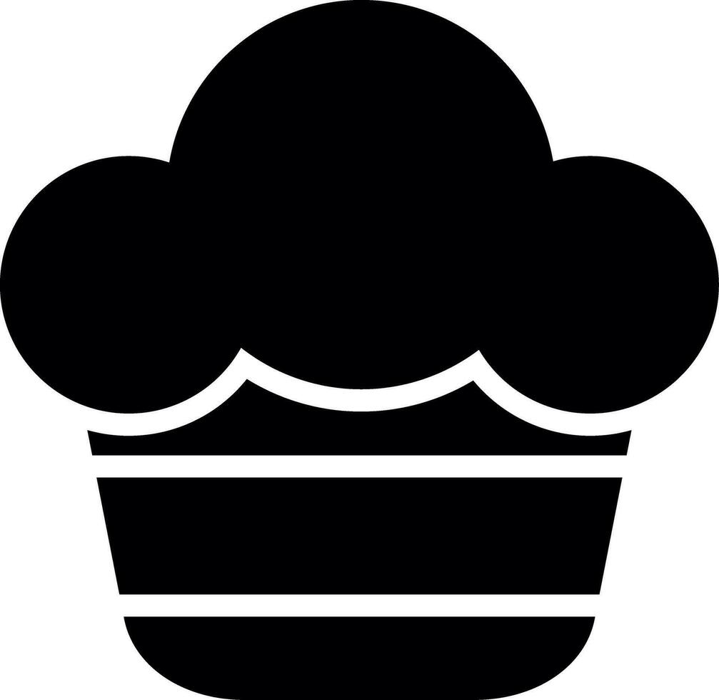 Muffin kreativ Symbol Design vektor