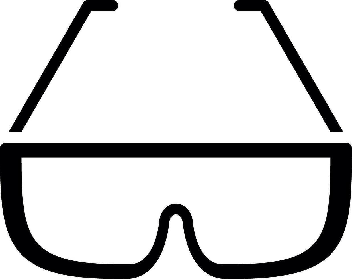 Brille kreatives Icon-Design vektor