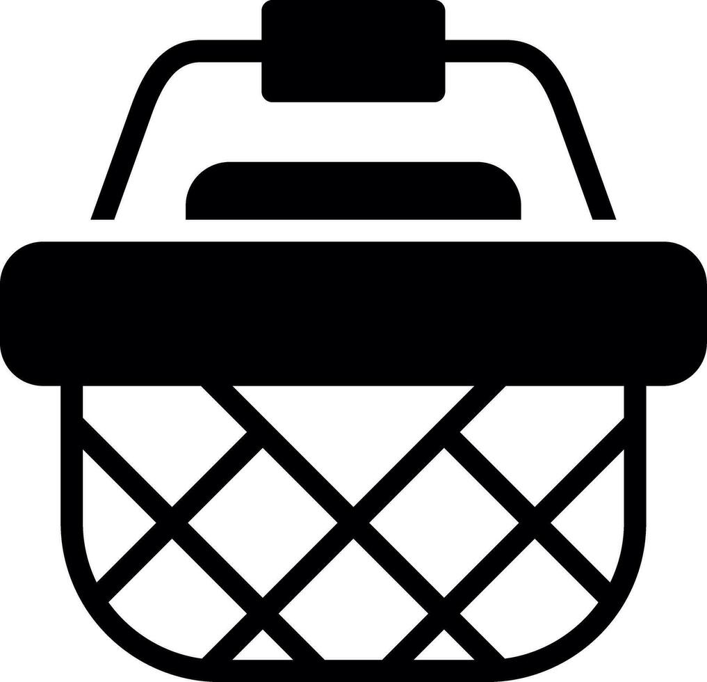 picknick korg kreativ ikon design vektor