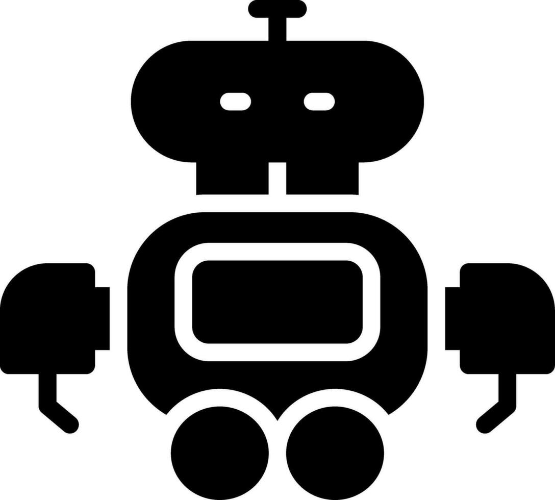 Roboter kreatives Icon-Design vektor