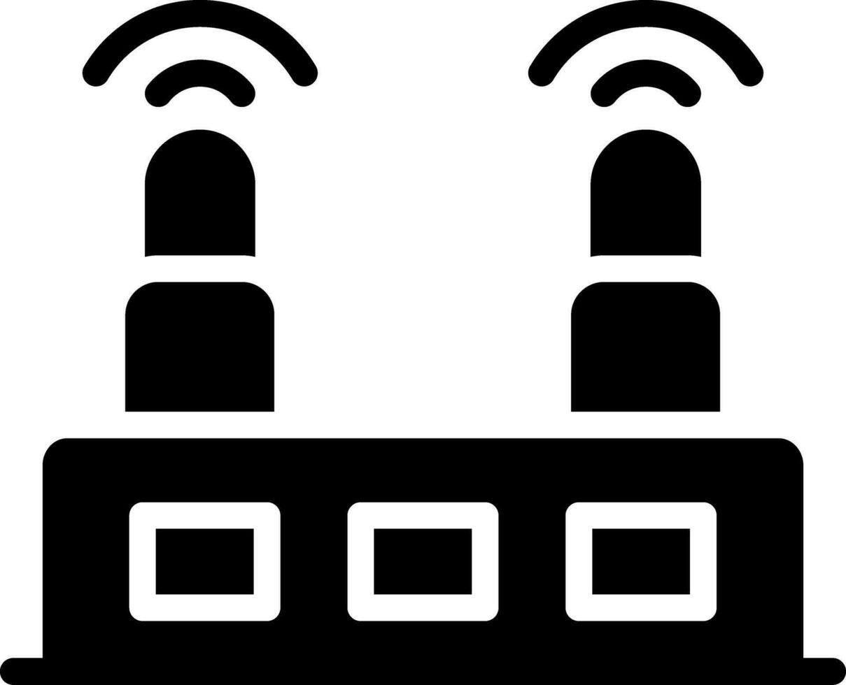 WLAN-Router kreatives Icon-Design vektor