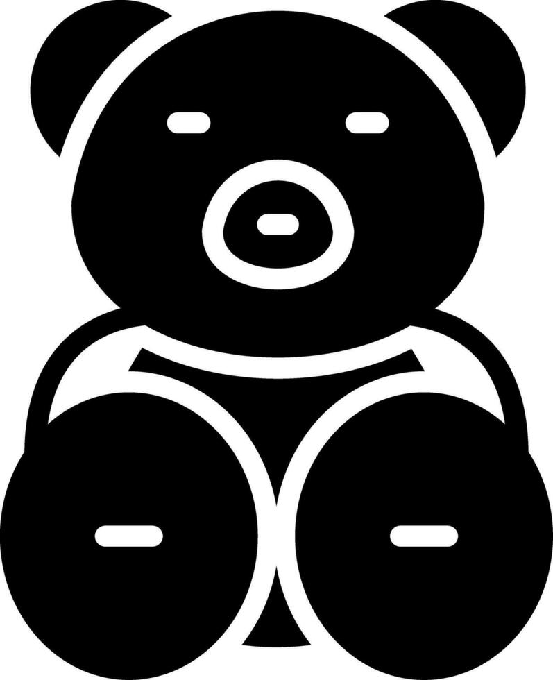 Teddy Bär kreativ Symbol Design vektor