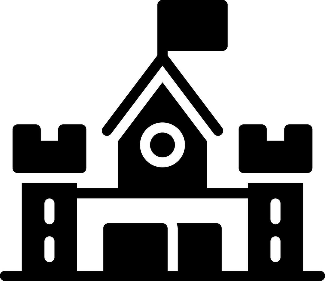 Schloss Landschaft kreativ Symbol Design vektor