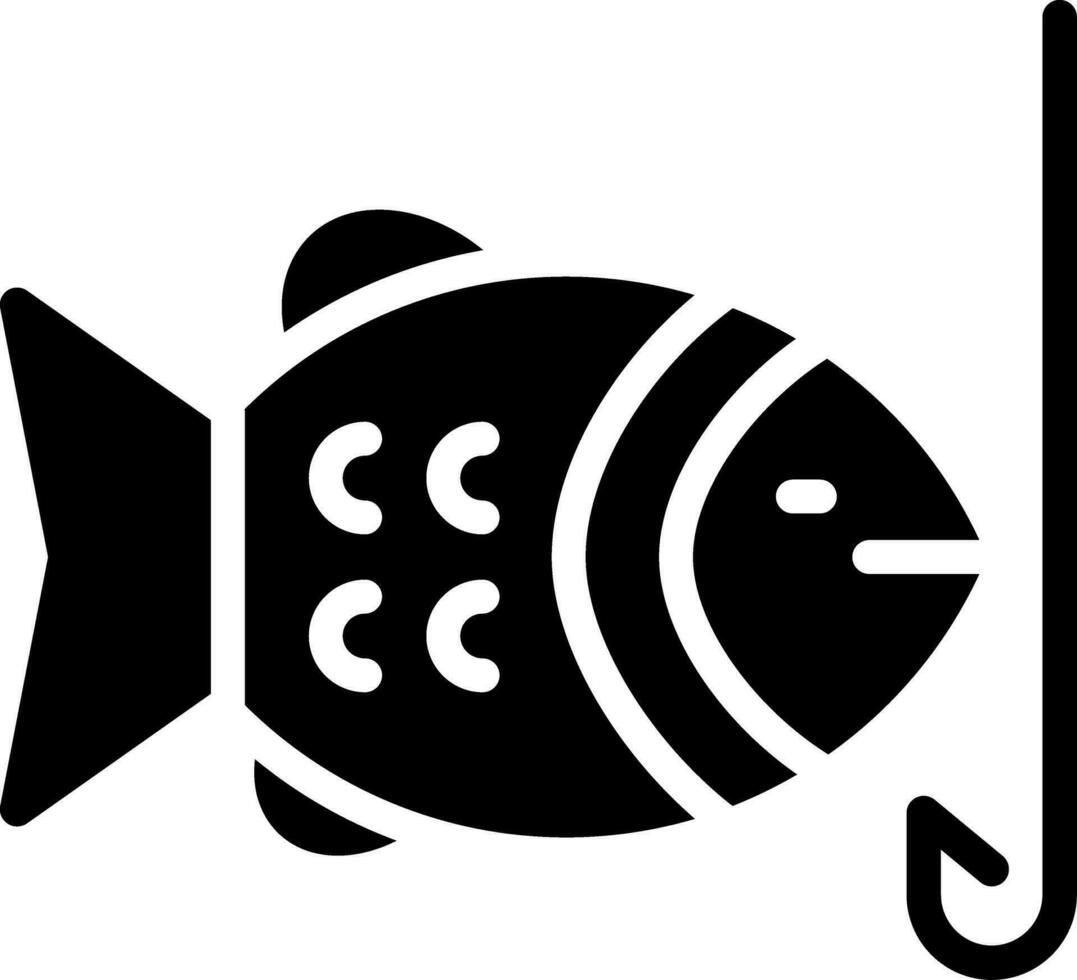 süchtig Fisch kreativ Symbol Design vektor