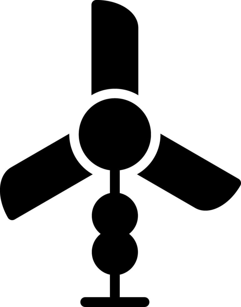 Wind Turbine kreativ Symbol Design vektor