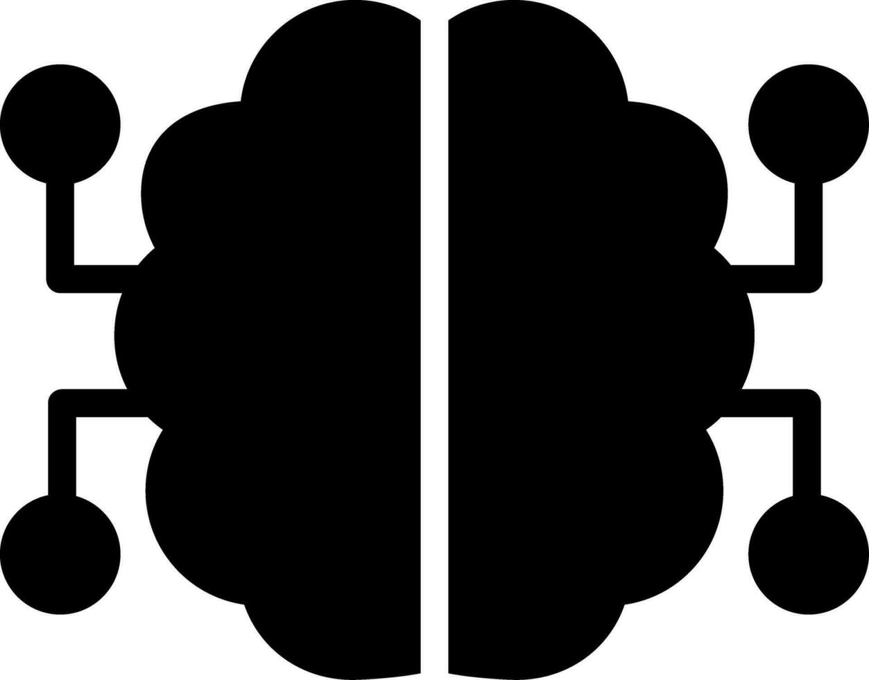 Neuronen Schaltkreis kreativ Symbol Design vektor