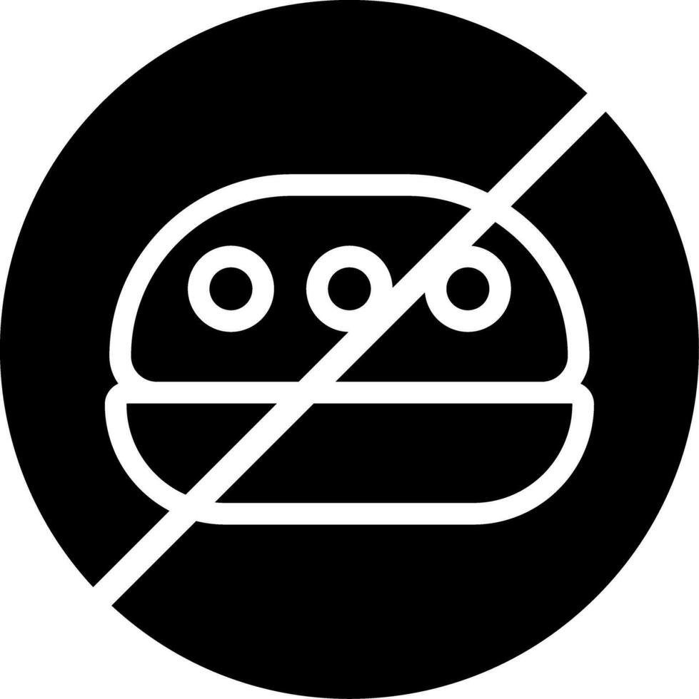 Nein Essen kreativ Symbol Design vektor