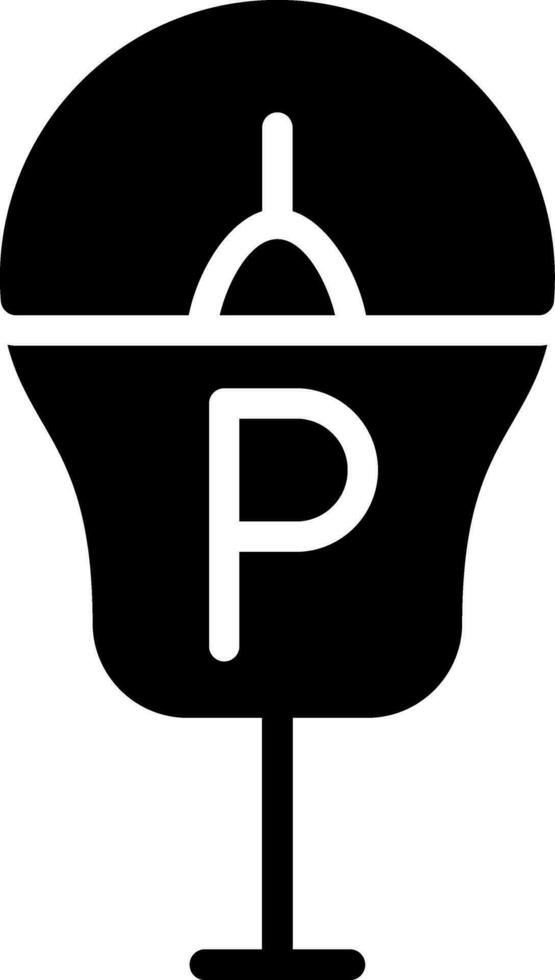 Parkplatz Meter kreativ Symbol Design vektor