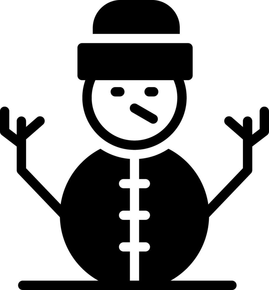 Schneemann kreatives Icon-Design vektor