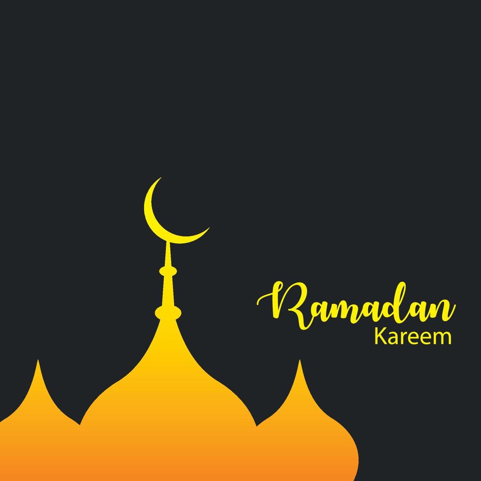 muslimisches ramadan kareem festival grußdesign freier vektor