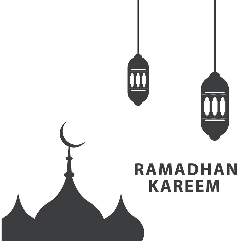 muslimisches ramadan kareem festival grußdesign freier vektor