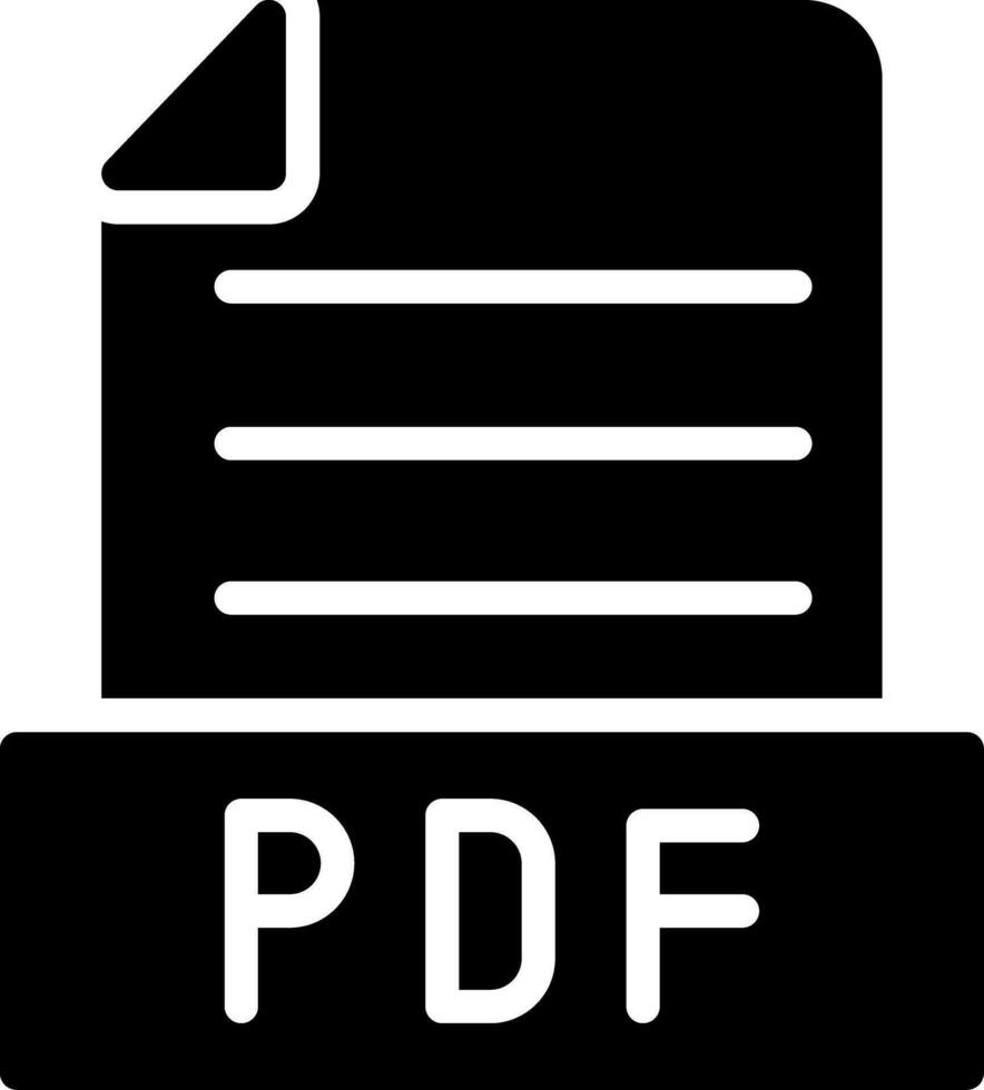 pdf kreativ Symbol Design vektor