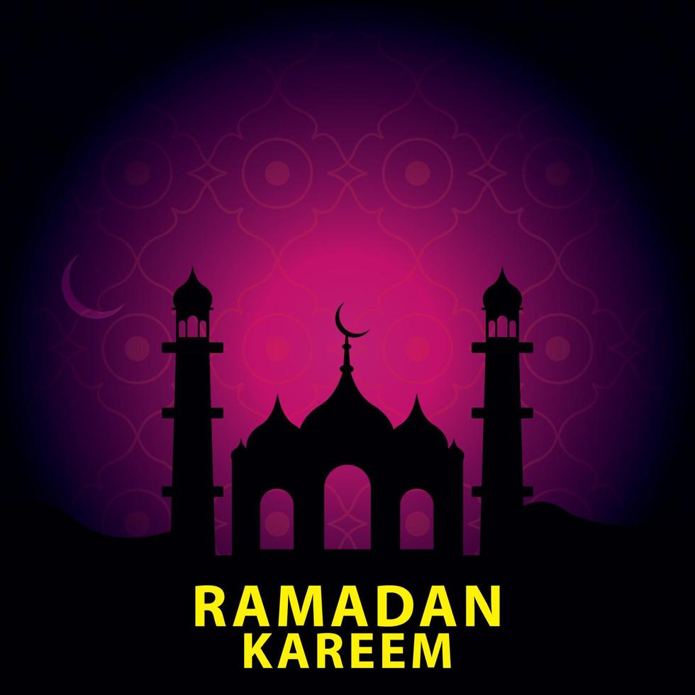 muslimisches ramadan kareem festival grußdesign freier vektor