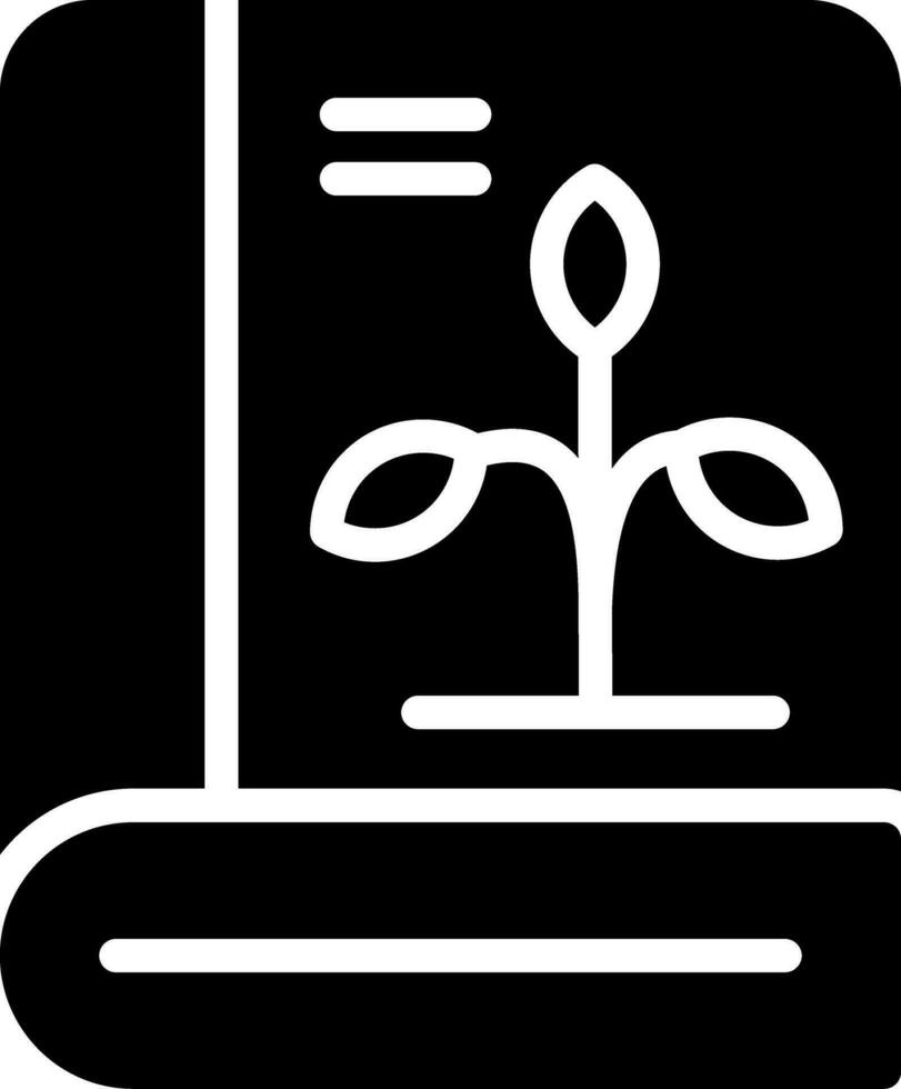 Botanik Buch kreativ Symbol Design vektor