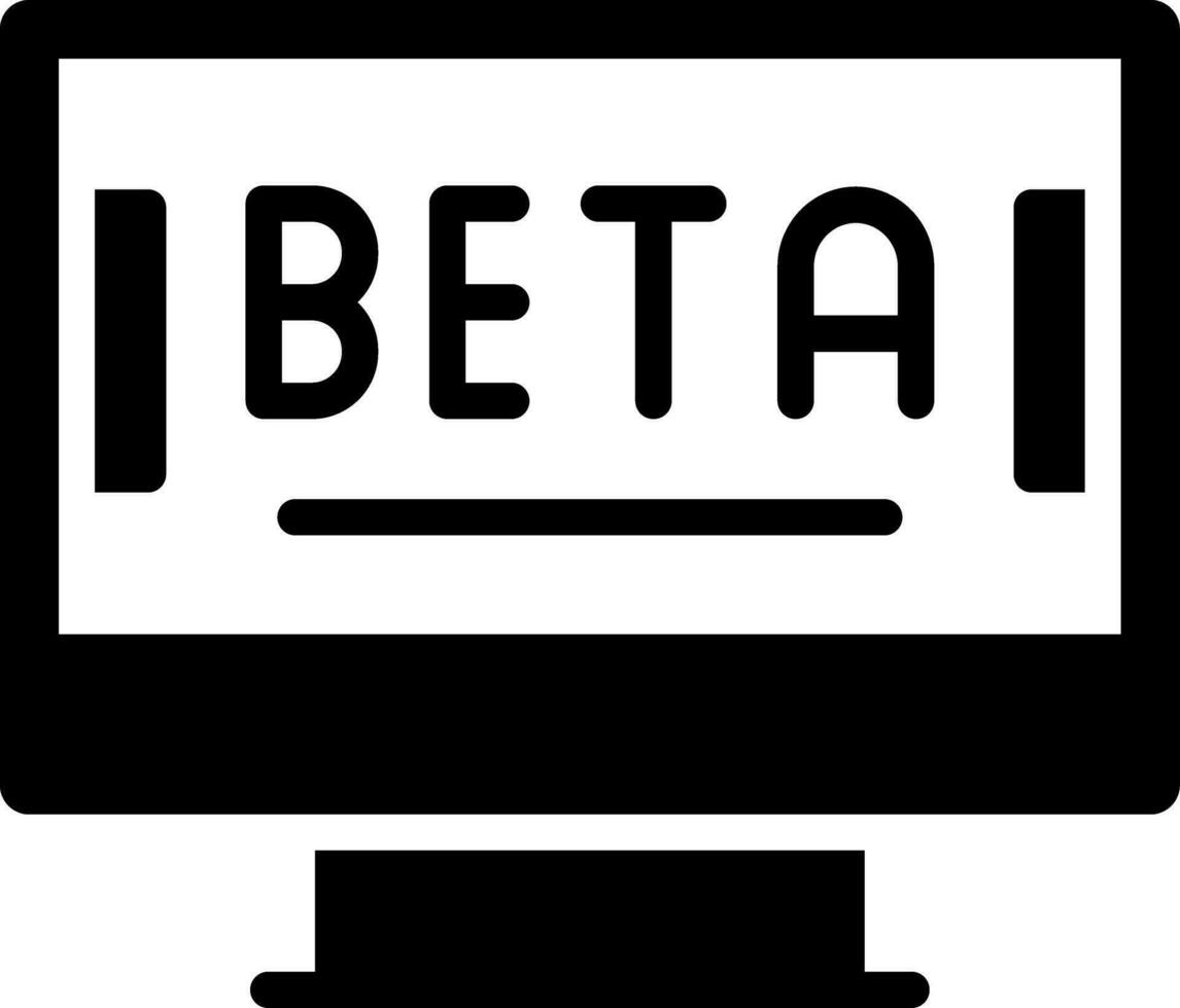 Beta kreativ Symbol Design vektor