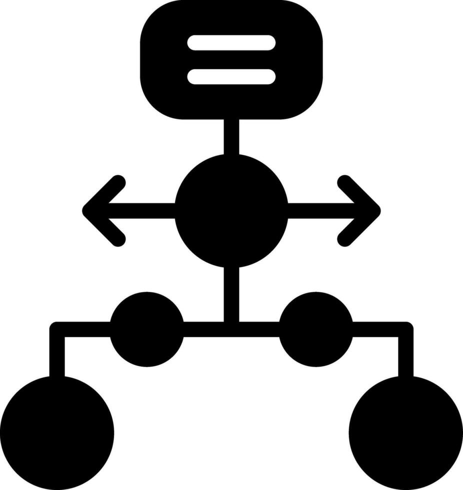 horizontal Hierarchie kreativ Symbol Design vektor