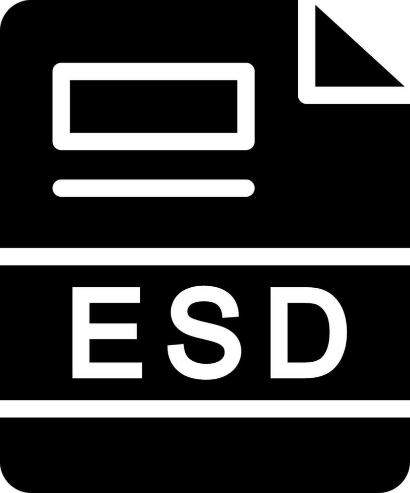 esd kreativ ikon design vektor