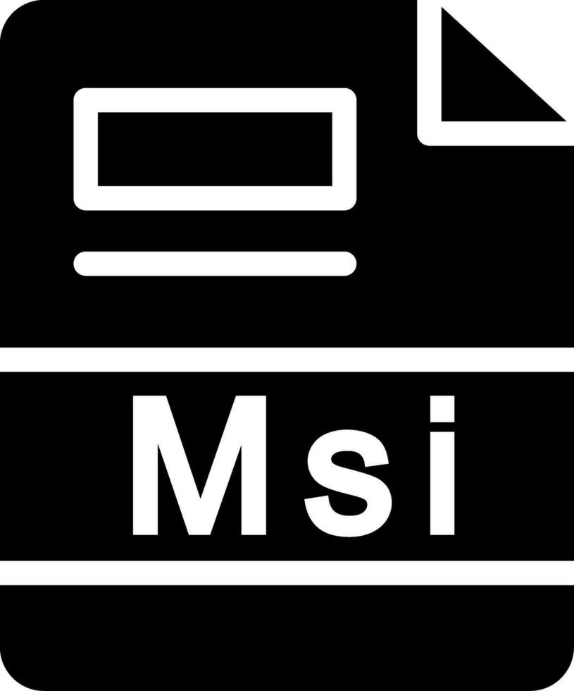 msi kreativ Symbol Design vektor