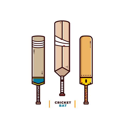 Cricket Bat Vektor