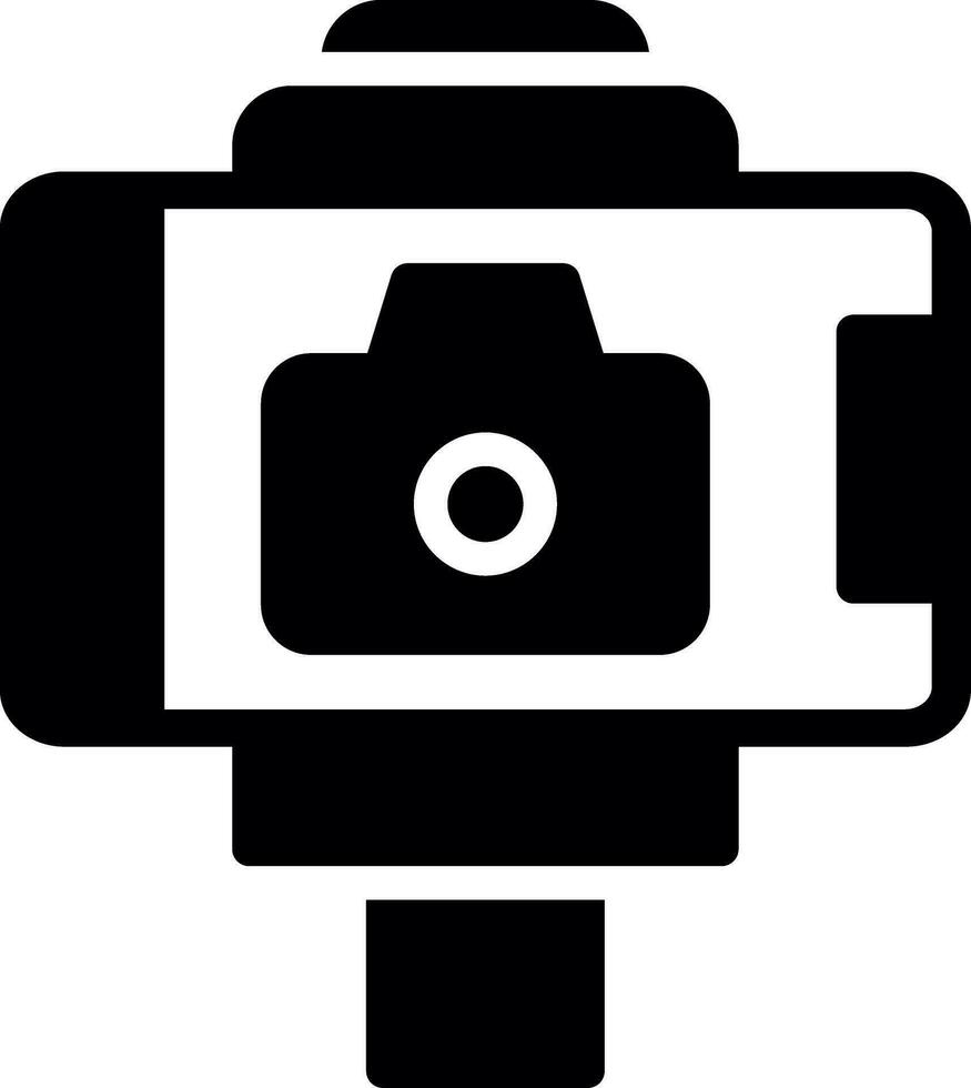 Selfie-Stick kreatives Icon-Design vektor