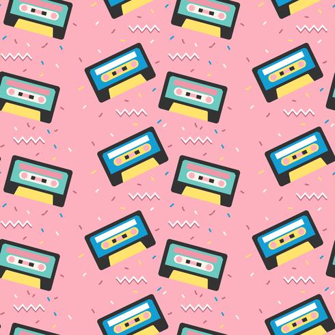 Retro Tape Pattern Vector