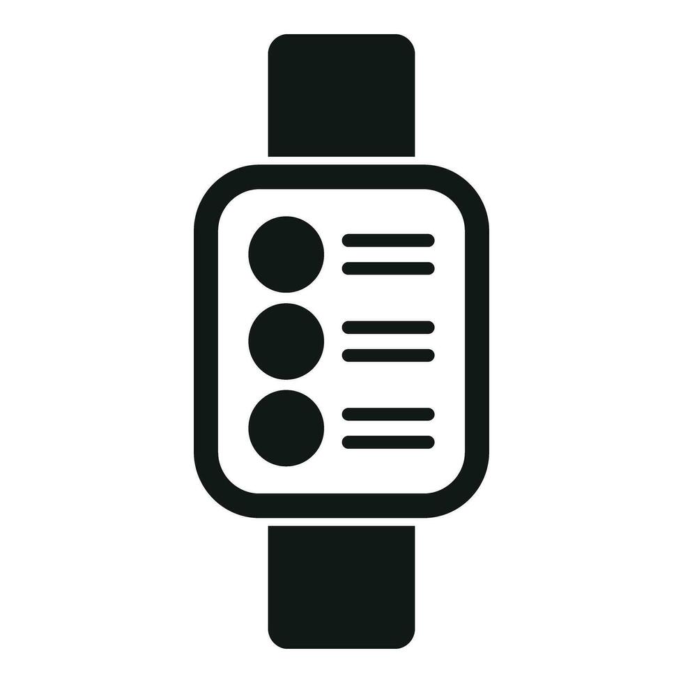 Sport Smartwatch Symbol einfach Vektor. Digital Sport Gerät vektor