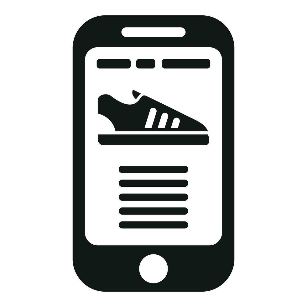 Läufer modern App Symbol einfach Vektor. Fitness Person vektor