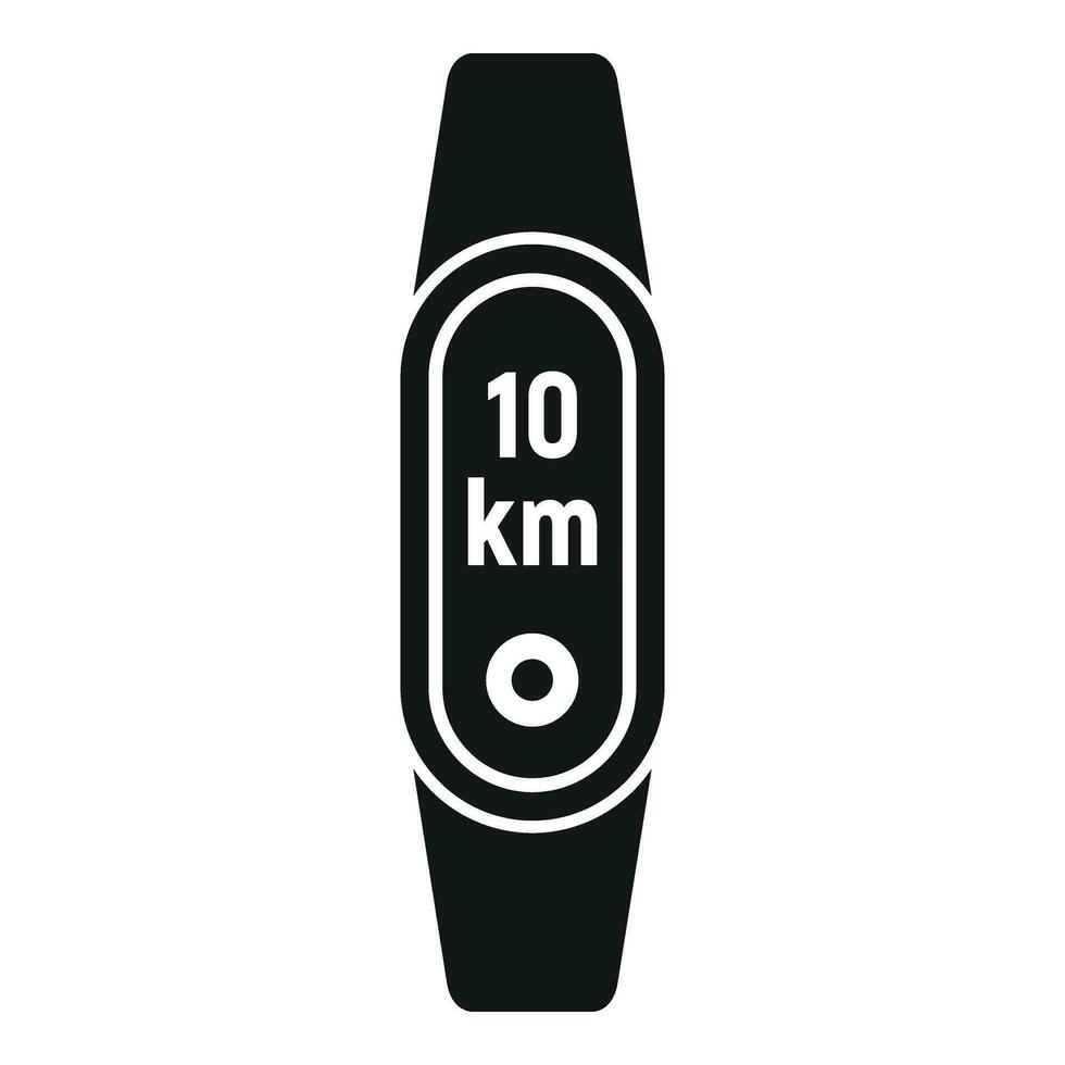 Sport Fitness Band Symbol einfach Vektor. Läufer App vektor