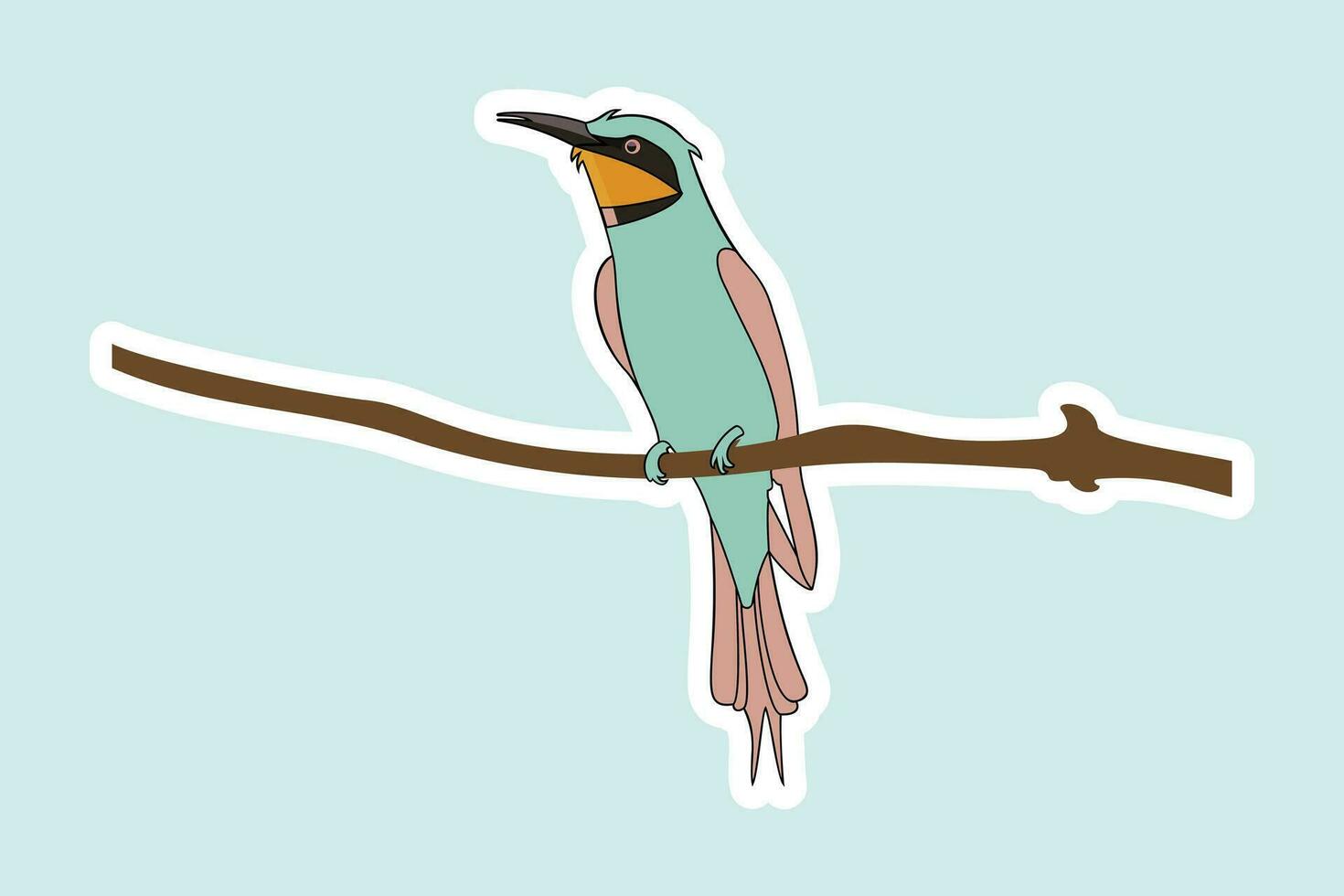 modern färgrik kolibri klistermärke design logotyp. abstrakt fågel vektor. kolibri färgrik fågel vinge flygande fågel klistermärke design ikon. vektor