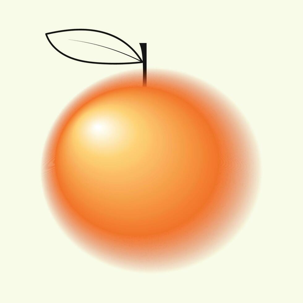 orange med lutning ikon design vektor