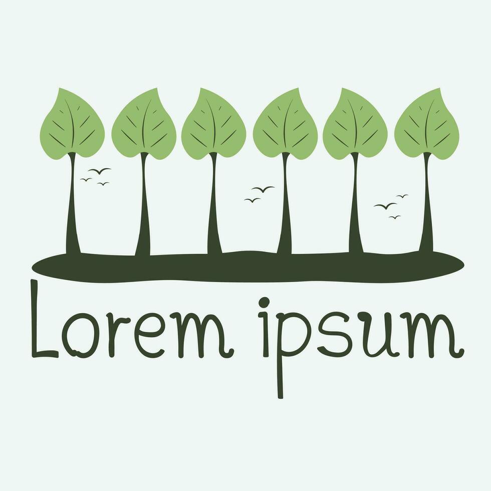 grön blad logotyp ikon. logotyp trädgård växt, natur och ekologi logotyp löv begrepp vektor