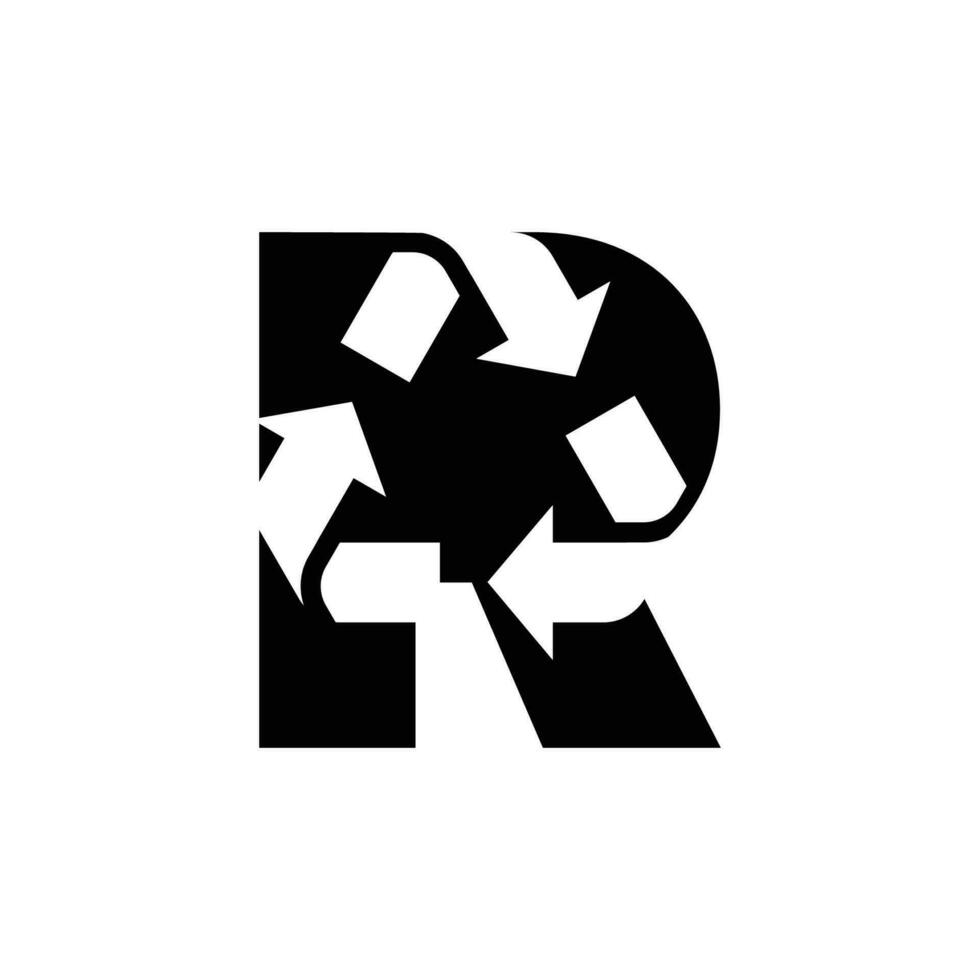 Recycling Logo Vektor Element, Recycling Symbol Vorlage