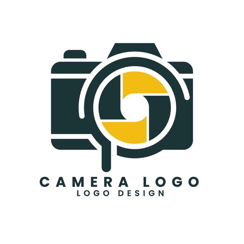 Kamera Fotografie Verschluss Konzept Logo Design Vektor Vorlage