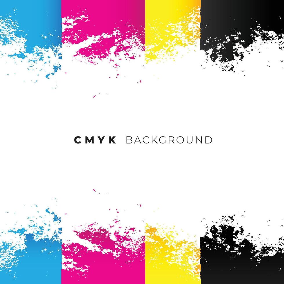 abstrakt cmyk Aquarell Hintergrund Design vektor