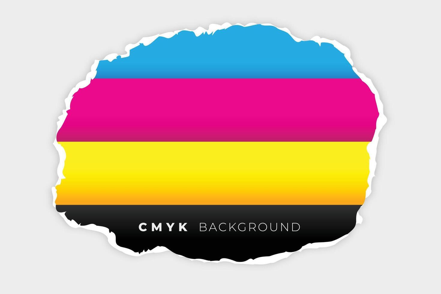 cmyk Linien Hintergrund im zerrissen Papier Stil vektor