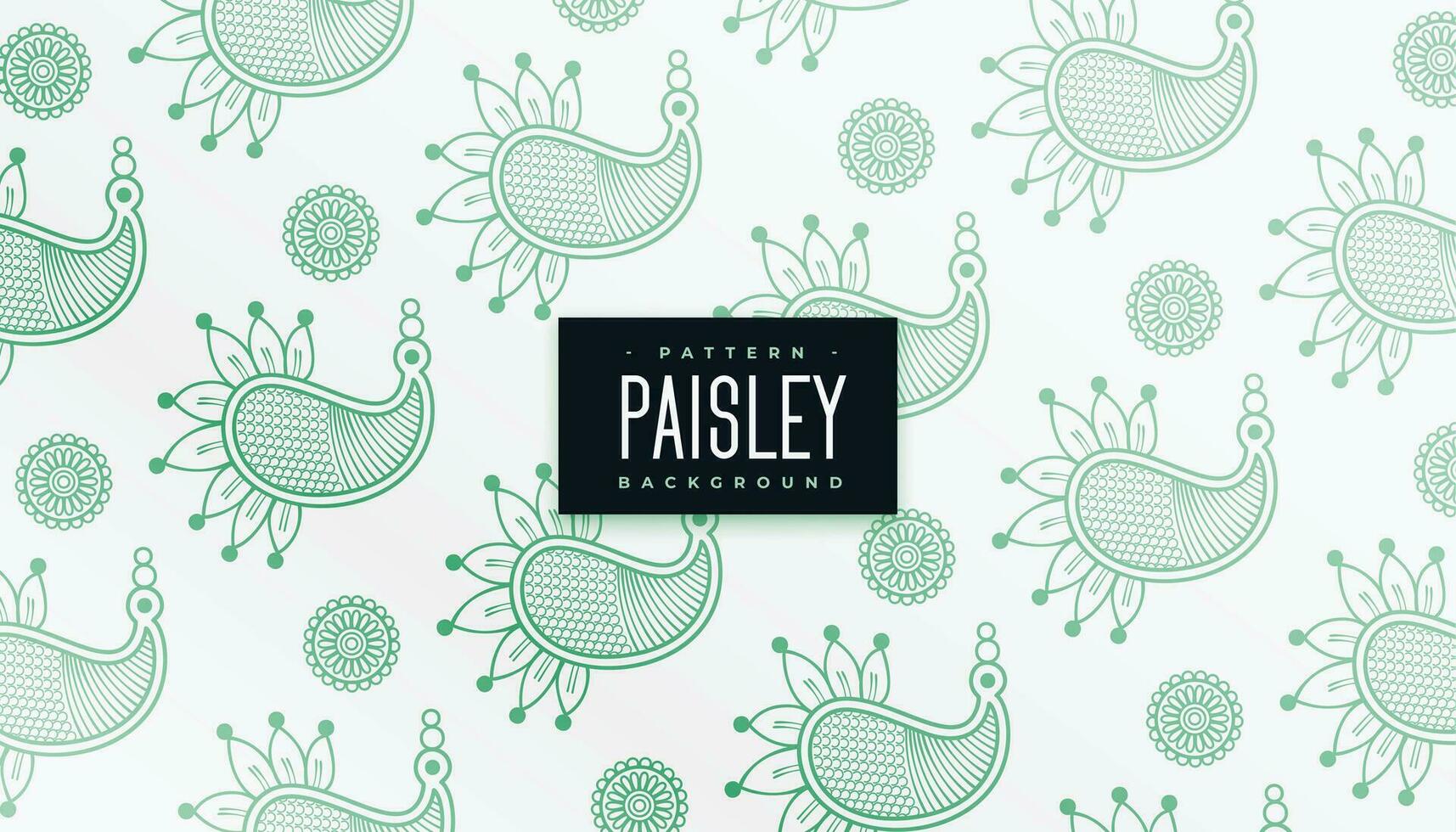 traditionell Henna Paisley Muster Design vektor