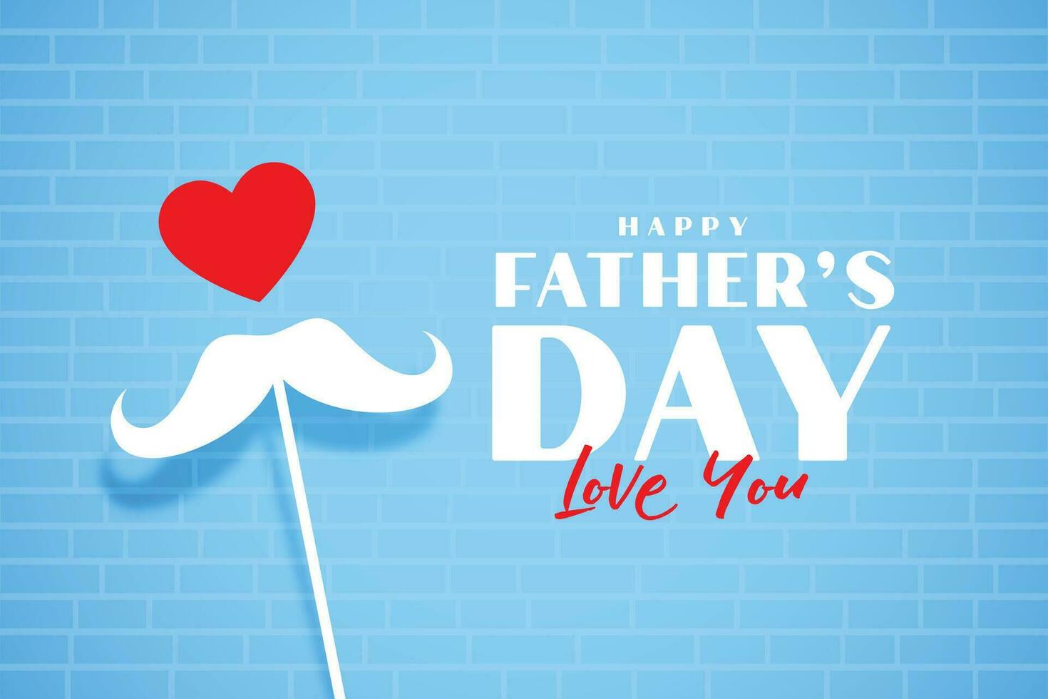 nett Väter Tag Liebe Gruß vektor