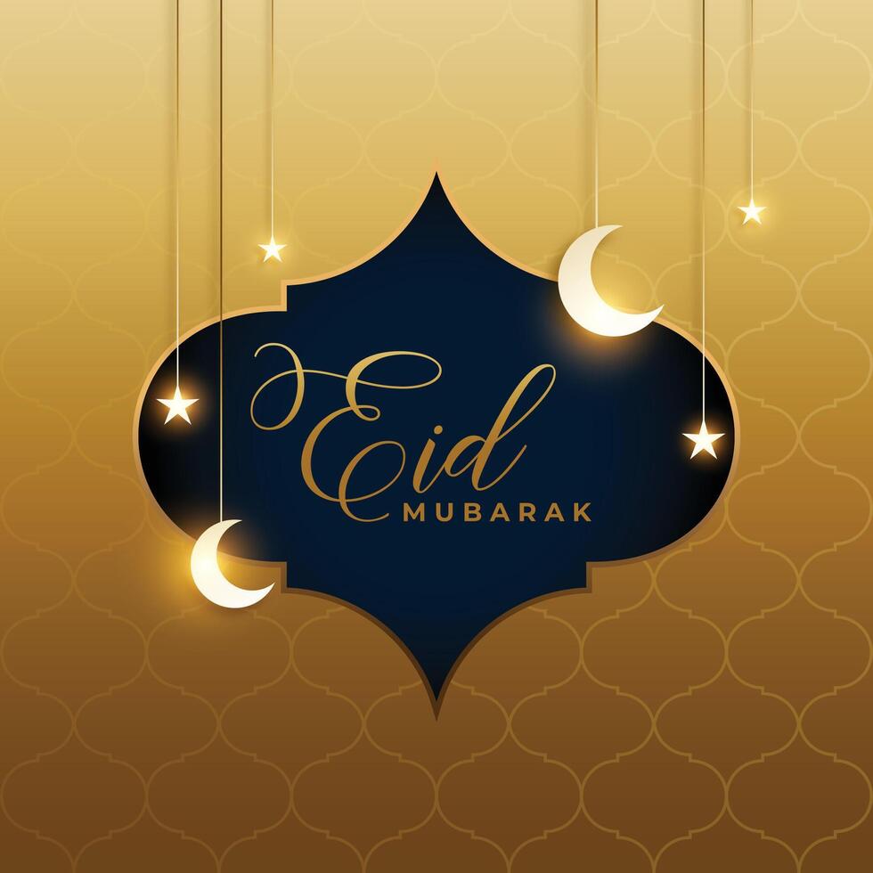 schön eid Mubarak künstlerisch Hintergrund Design vektor