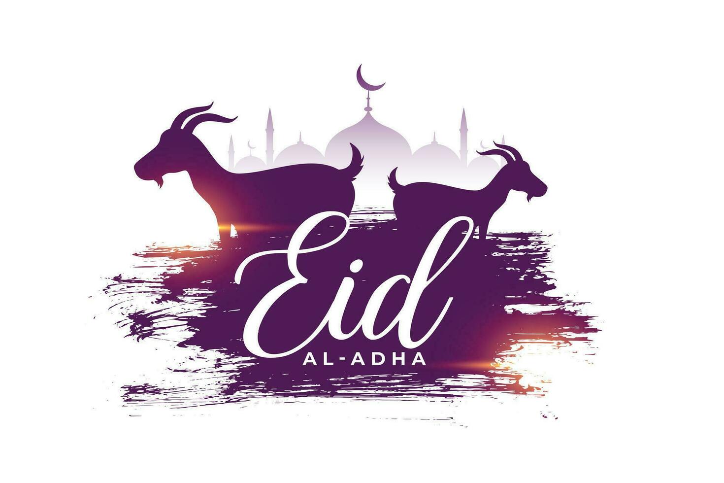 eid al Adha religiös festival av bakrid kort design vektor
