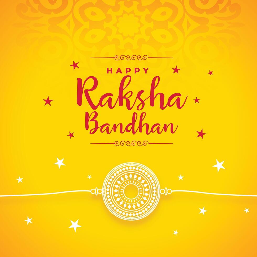 Raksha bandhan gul dekorativ kort design vektor