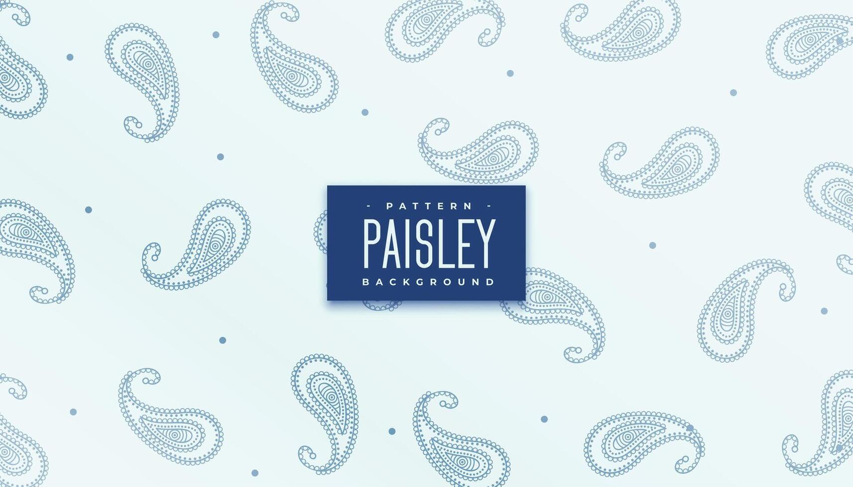 elegant Paisley repetitiv Muster Textur vektor