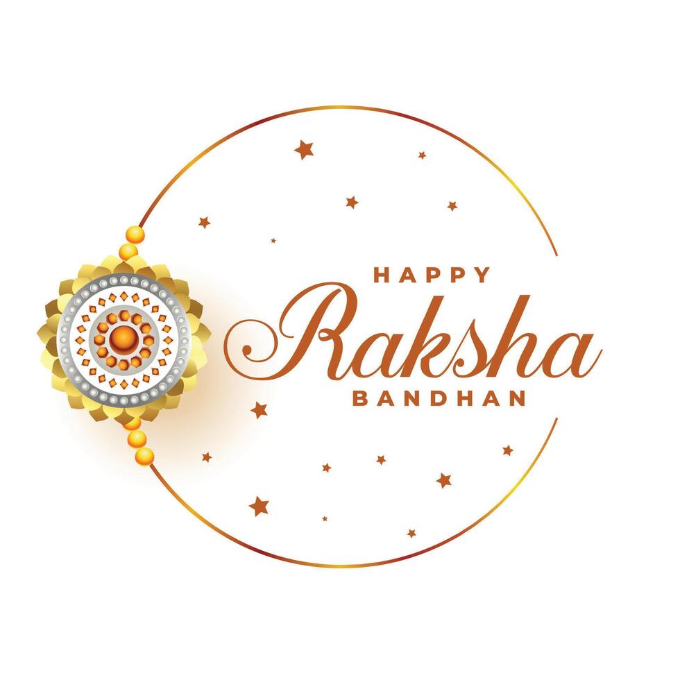 glücklich Raksha Bandhan Festival Gruß Design vektor